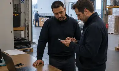 Imagen de un equipo preparando pedidos en un almacén logístico, representando la externalización de la logística y la gestión eficiente de envíos para ecommerce.