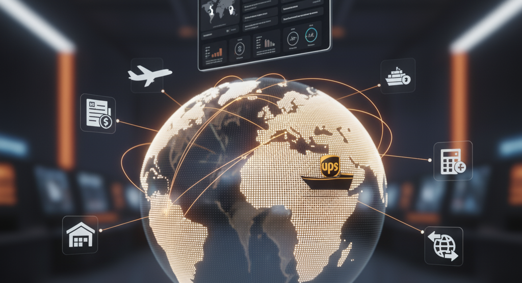 Imagen referencial del potencial logístico de enviar con UPS a través de SendseiPro