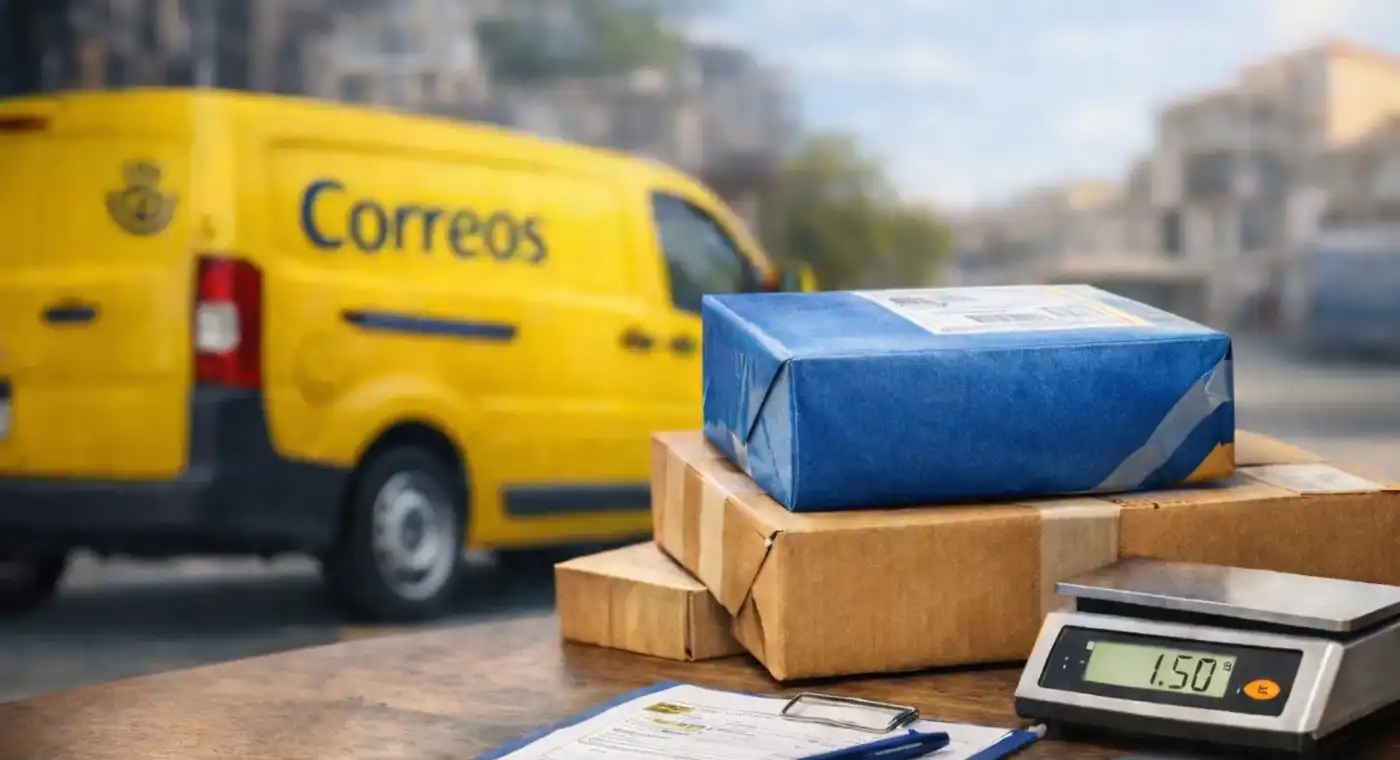 Paquetes, coche, correos