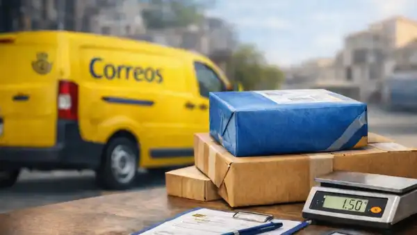 Paquetes, coche, correos