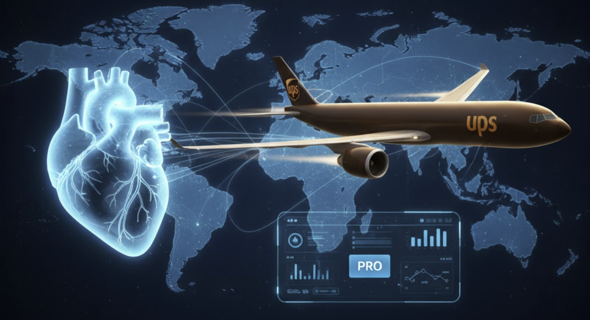 Imagen referencial de la red logística global de UPS