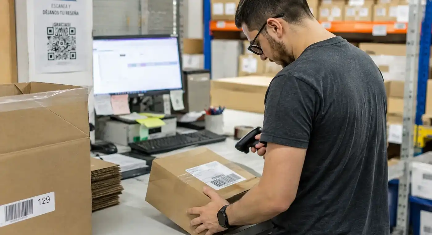 Gestión y preparación de pedidos en un almacén logístico, una de las fases que influyen en el coste real de cada envío y en la rentabilidad de una empresa.