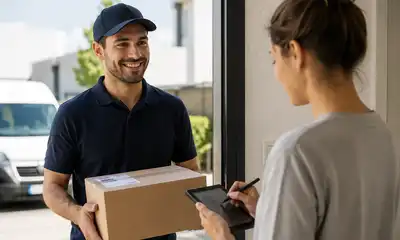 entrega,paquete, adomicilio