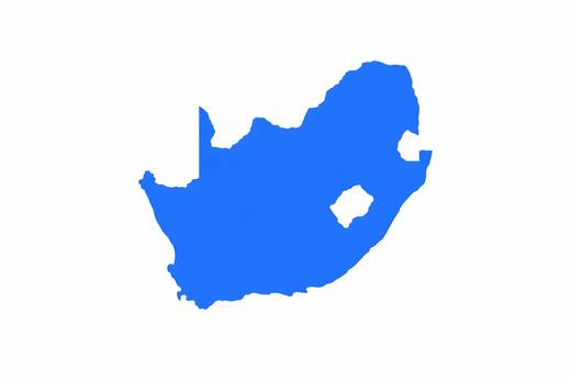 mapa de sudáfrica