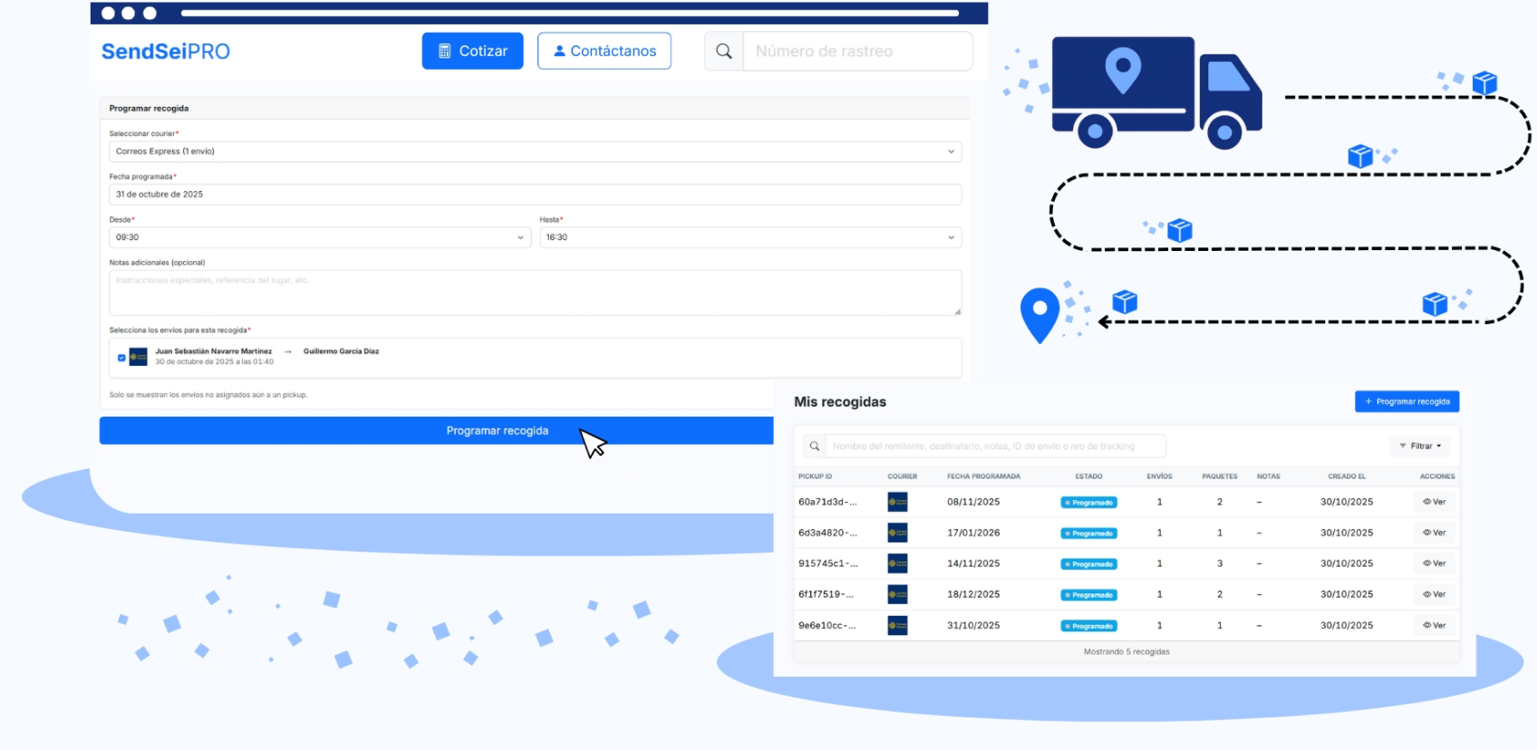 Interfaz de monitoreo