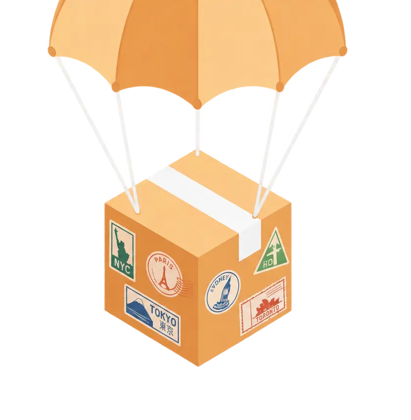 Ilustración de importación y exportación