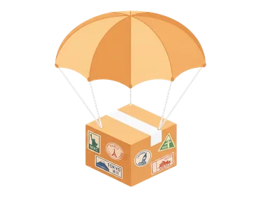 Ilustración de importación y exportación